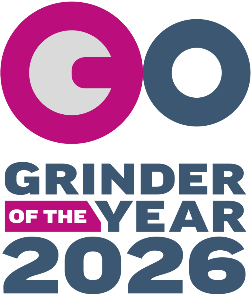 Das offizielle Logo des Nachwuchswettbewerbs GRINDER OF THE YEAR