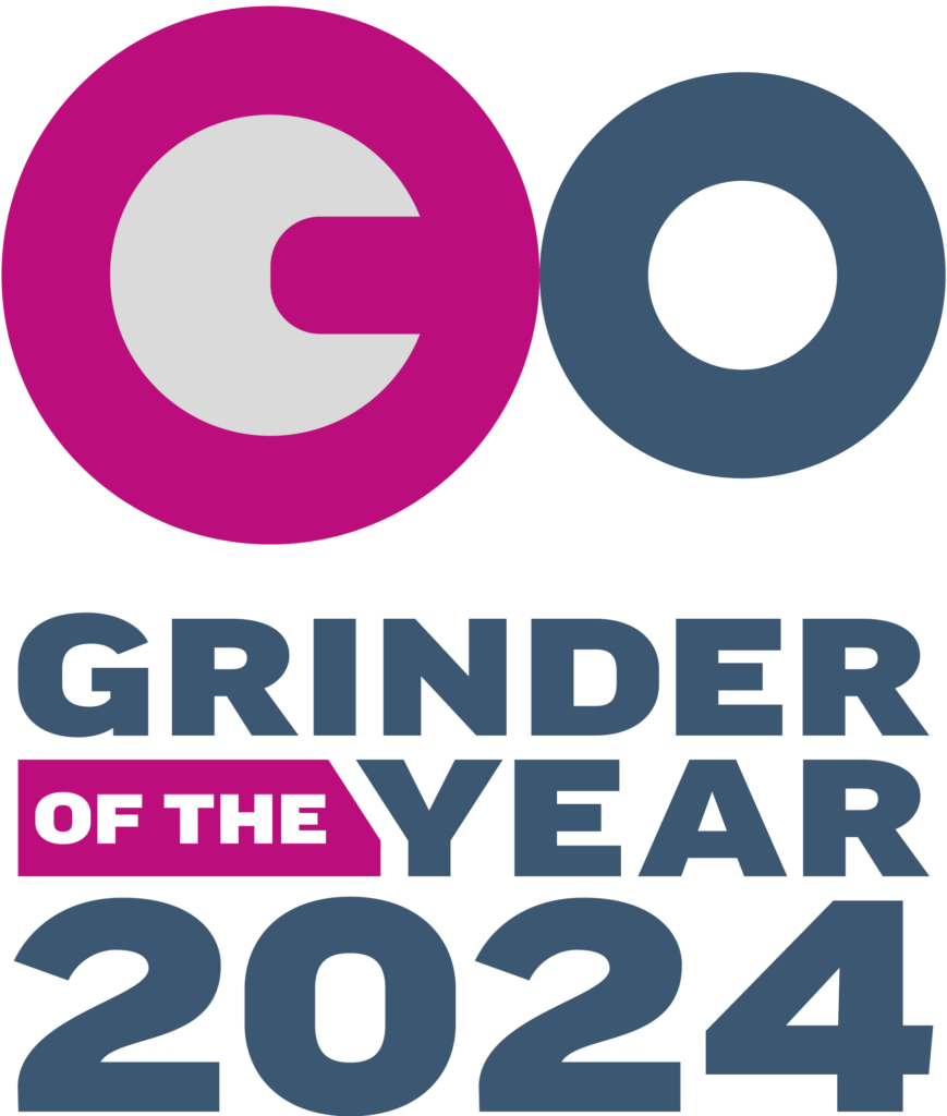 Das offizielle Logo des Nachwuchswettbewerbs GRINDER OF THE YEAR